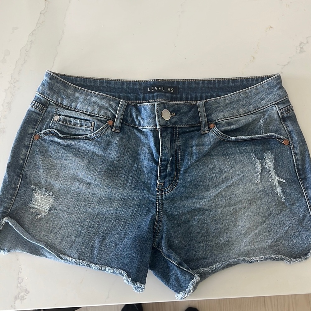 Denim Level 99 shorts